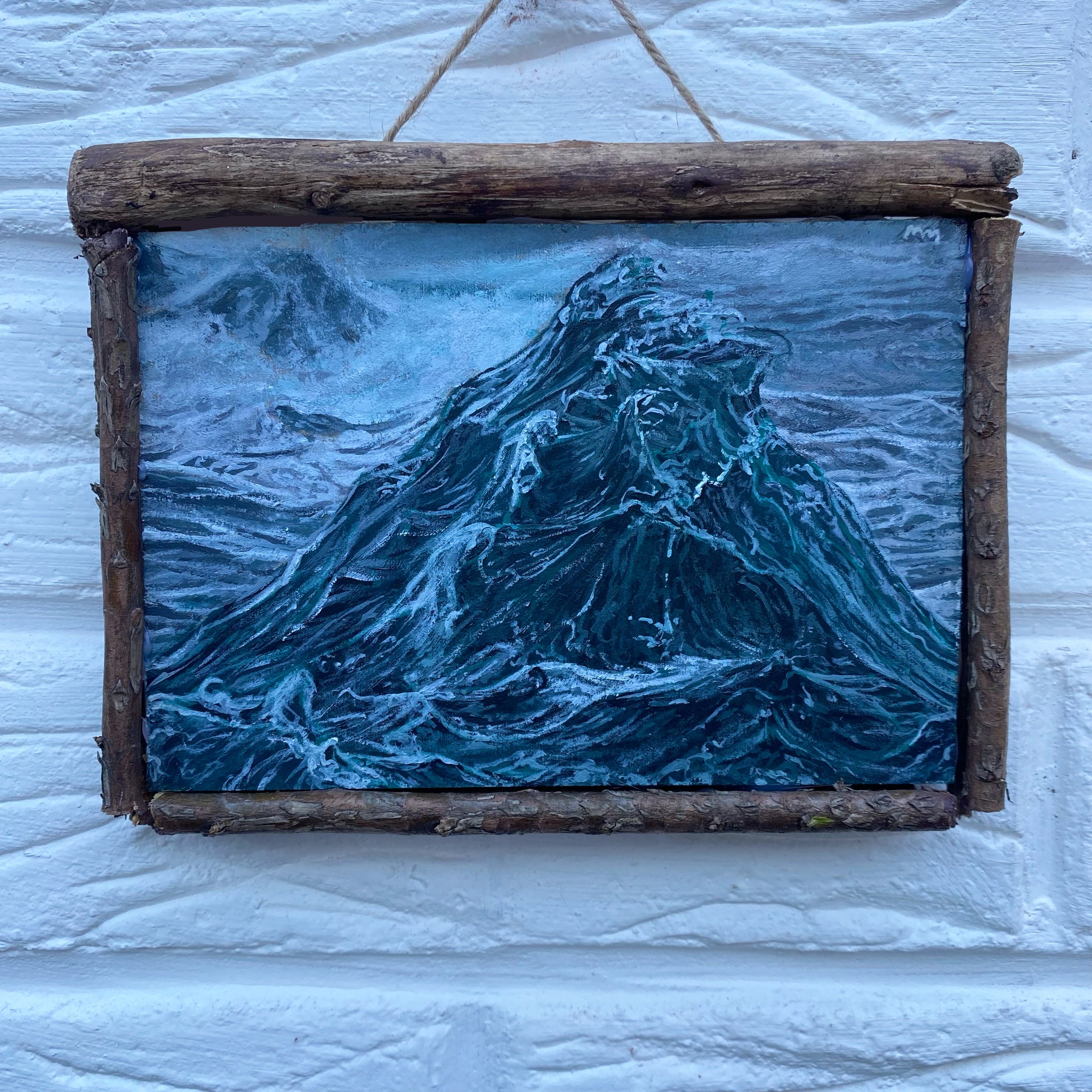Wild waves & twig frame